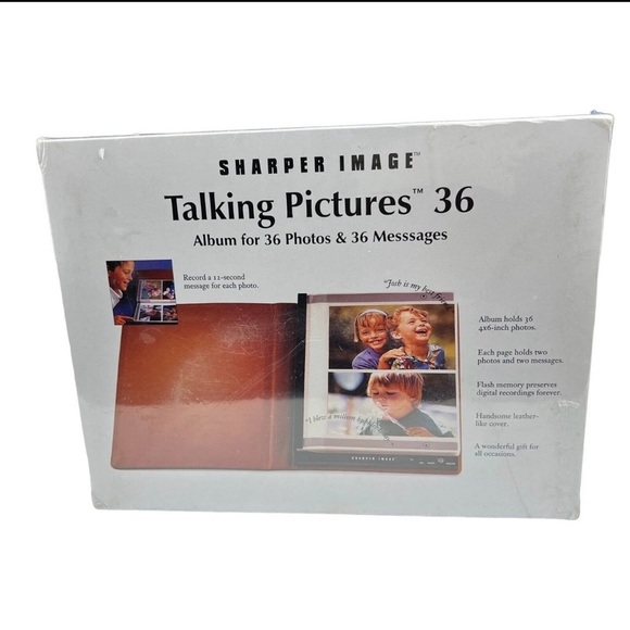 Sharper Image Talking Pictures Album - Brown and Blue - Picture 3 of 4